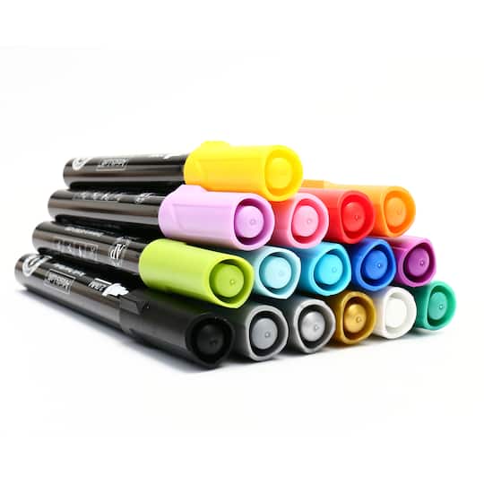 6 Packs: 16 ct. (96 total) Acrylic Paint Marker Set by Artist's Loft™